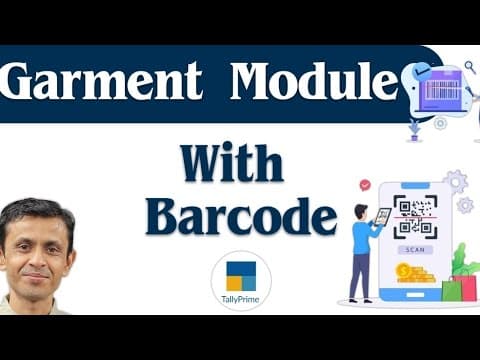 GARMENT MODULE WITH BARCODE IN TALLYPRIME | Tally Partner